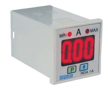 RD Series 8 Pins 230VAC 1CO 5A (rezistif) Digital Ampermeter Panelmeter